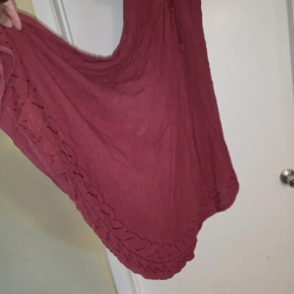 Advance Apparels dress Boho Fairy core Free Size Red %100 Cotton Womens - Picture 8 of 9